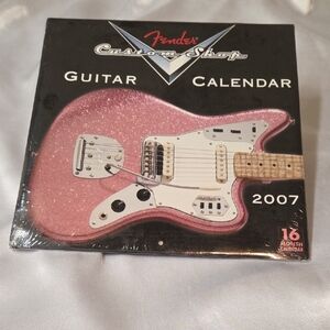 Fender Custom Shop Calendar 2007 Guitars Vintage Music Office Decor